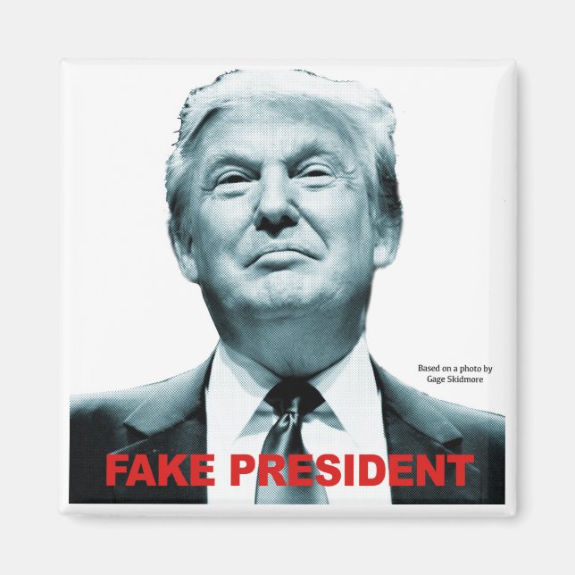 Aimant Le faux président (Trump) (Devant)