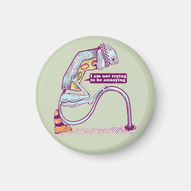 Aimant Le feu de circulation a l'air triste (Devant)