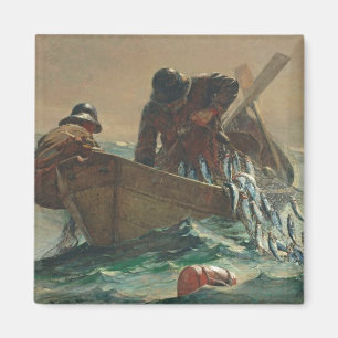 Aimant Le filet d'harengs, 1885 (huile sur la toile)