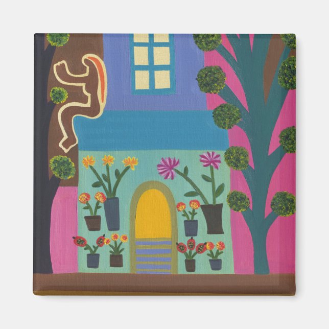 Aimant Le fleuriste sur Portobello Road 2011 (Devant)