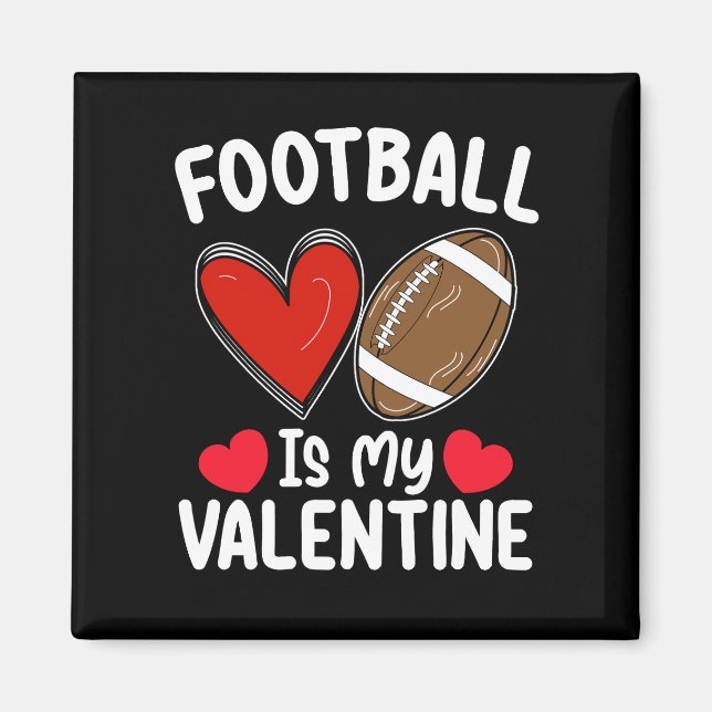 Aimant Le Football Est Mon Sport De Saint Valentin (Devant)