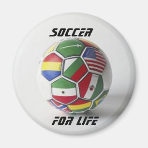 Aimant le football pour l'aimant global de drapeau de la
