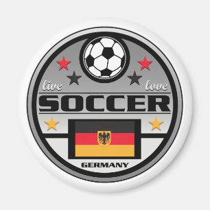 Aimant Le football vivant Allemagne d'amour