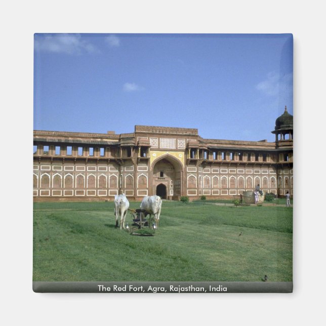 Aimant Le Fort Rouge, Agra, Rajasthan, Inde (Devant)