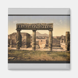 Aimant Le forum, cru Photochrom de Pompeii, Italie