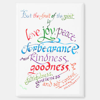Aimant Le fruit de l'Esprit Bible Verse