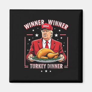 Aimant Le gagnant du dîner turc Donald Trump Noël