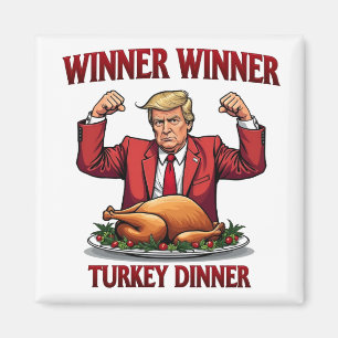 Aimant Le gagnant du dîner turc Trump Thanksgiving