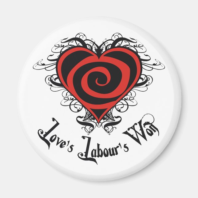 Aimant Le gagnant du travail de l'amour (Devant)