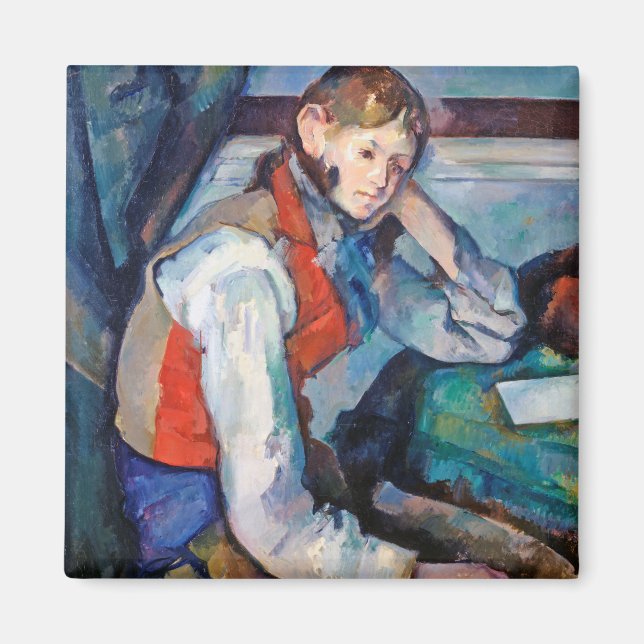 Aimant Le Garçon de la Veste Rouge, Cezanne (Devant)