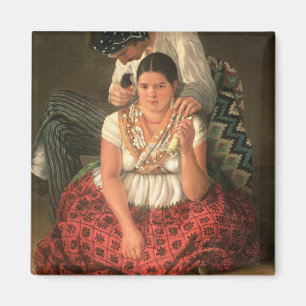 Aimant Le garçon et la fille gitans, (huile sur la toile