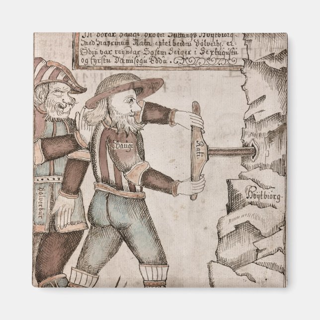 Aimant Le géant Baugi, persuadé par Odin (Devant)