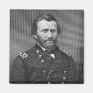 Aimant Le Général Ulysse Simpson Grant, gravé après l