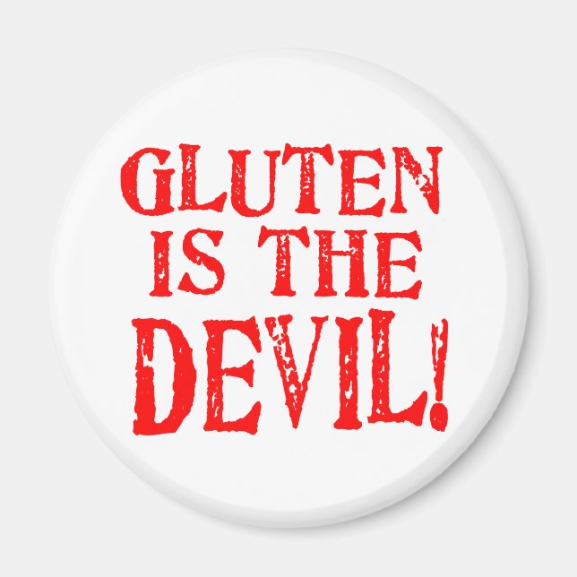 Aimant Le Gluten est le diable (Devant)