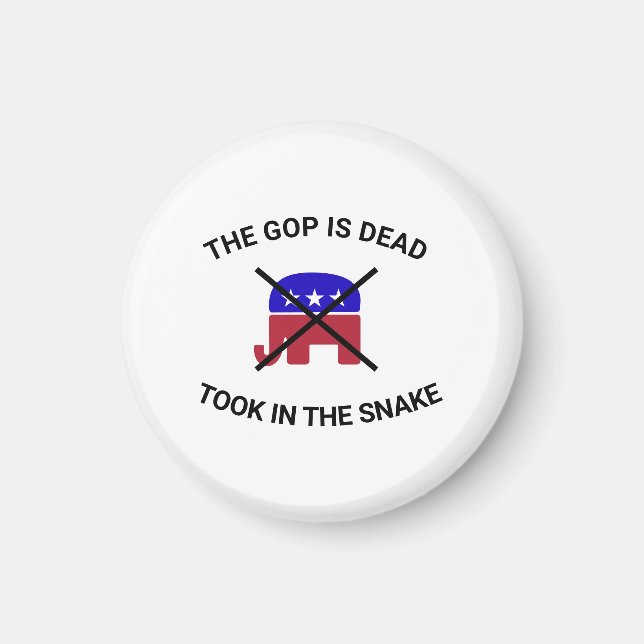 Aimant Le GOP est une T-shirt mort (Devant)