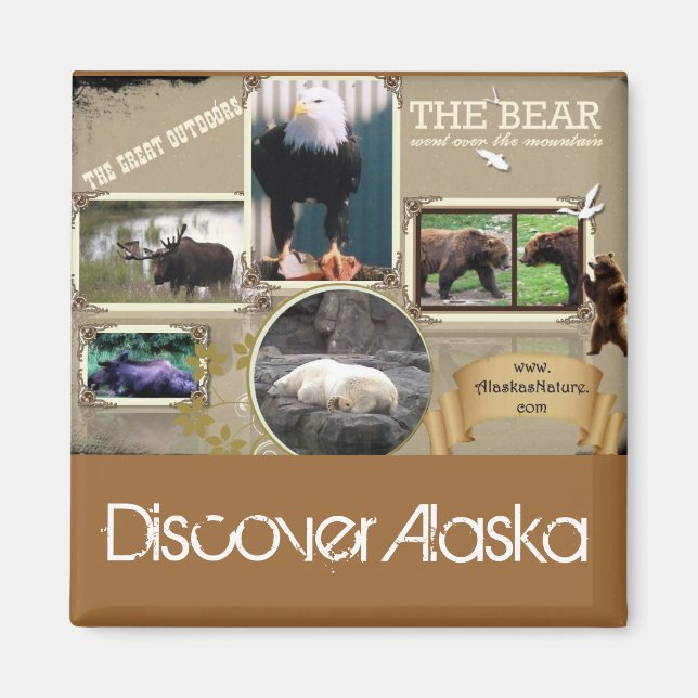 Aimant Le grand air en Alaska (Devant)