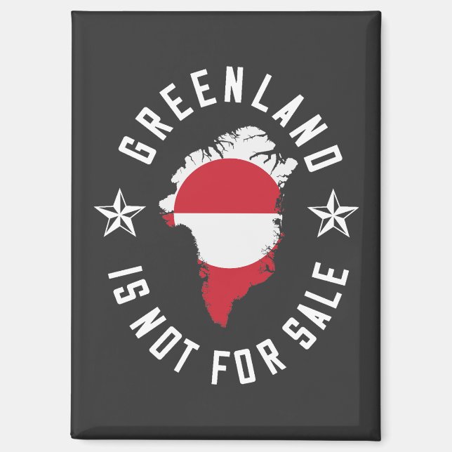 Aimant Le Groenland n'est pas à vendre (Recto)