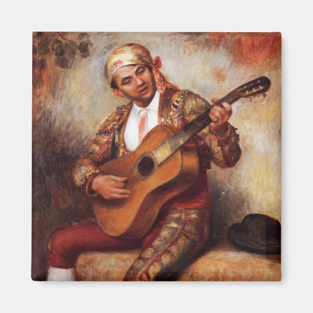 Aimant Le guitariste espagnol (par Pierre-August Renoir) (Devant)