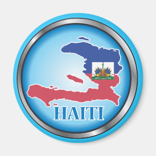 Aimant Le Haïti Button.ai rond