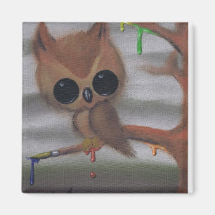 Aimant le hibou ne donnent jamais dans l'aimant