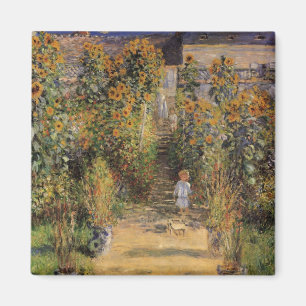 Aimant Le jardin de l'artiste à Vetheuil par Claude Monet