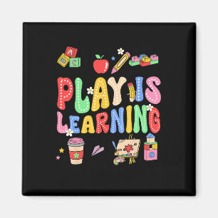 Aimant Le jeu est l'apprentissage enseignant aux enfants 