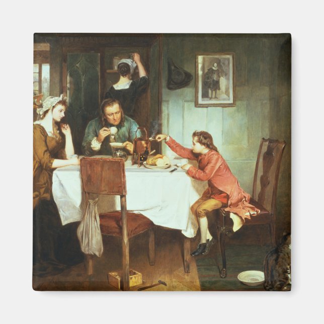 Aimant Le jeune James Watt joue avec la vapeur (Devant)