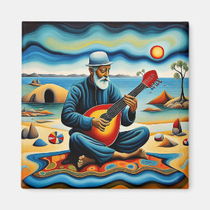 Aimant Le Joueur Bouzouki