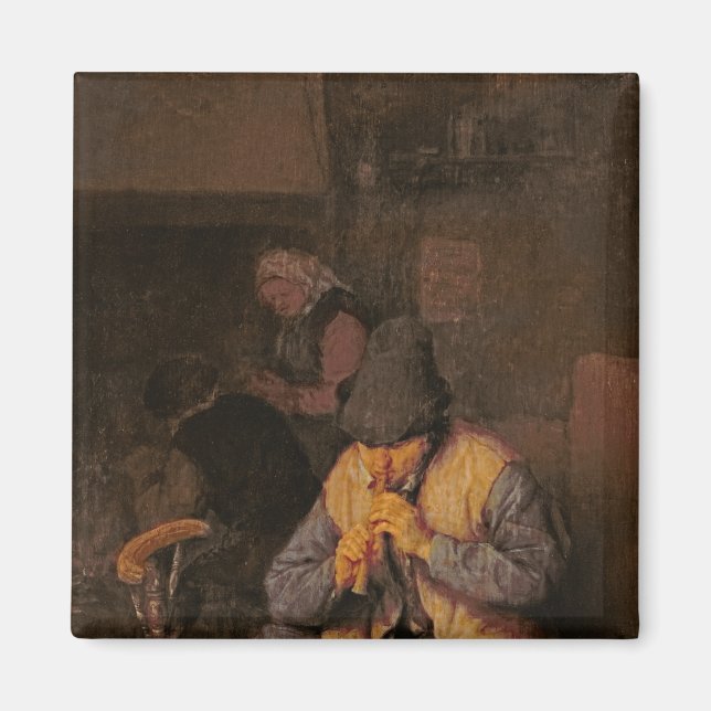 Aimant Le Joueur de Flûte, 17ème siècle (Devant)