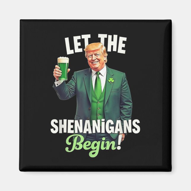 Aimant Le Jour de la Saint Patrick laisse les Shenanigans (Devant)