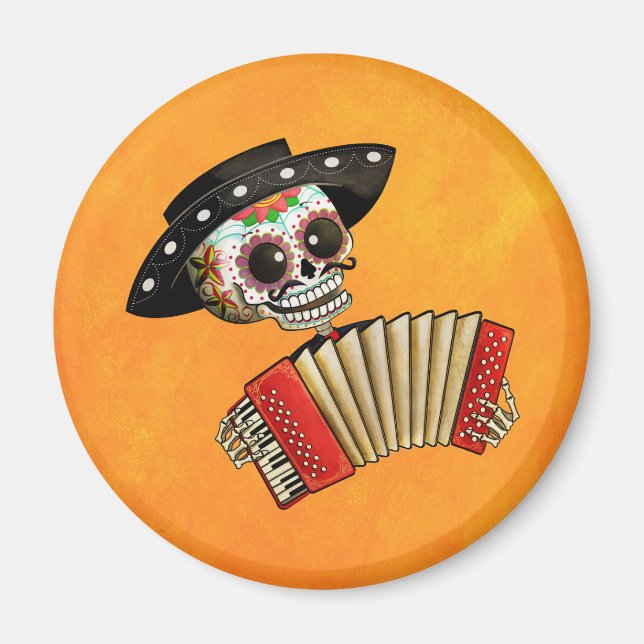 Aimant Le jour du squelette mort El Mariachi (Devant)