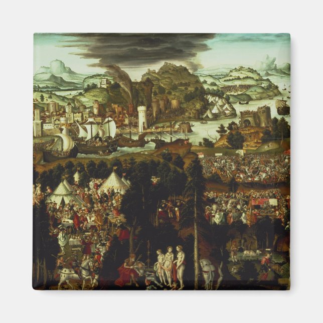 Aimant Le jugement de Paris et la guerre de Troie, 1540 (Devant)