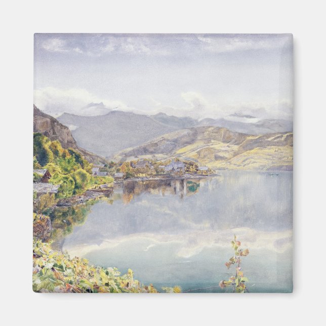 Aimant Le lac de Lucerne, le mont Pilatus à l'écart (Devant)