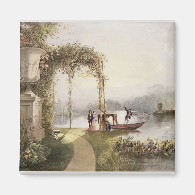 Aimant Le lac, Jardins de Trentham Hall, de 'The Gardens (Devant)