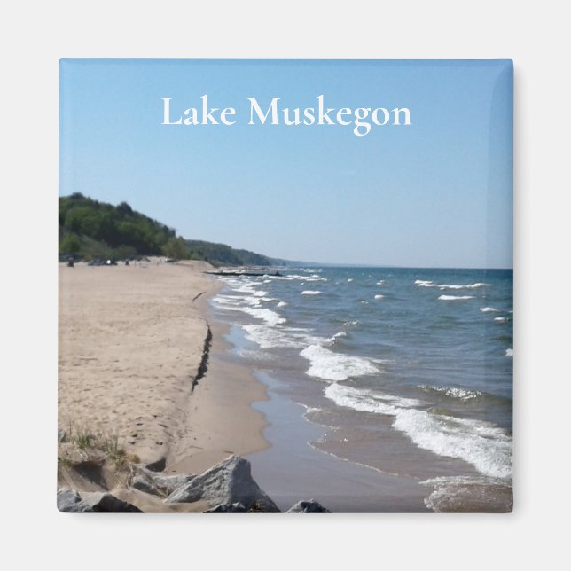 Aimant Le lac Muskegon (Devant)