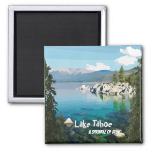 Aimant Le lac Tahoe Un parfum de bling California