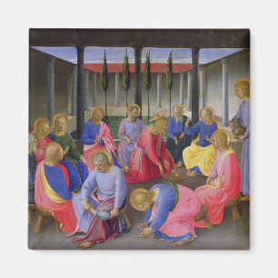 Aimant Le lavage des pieds, détail du panneau trois ou