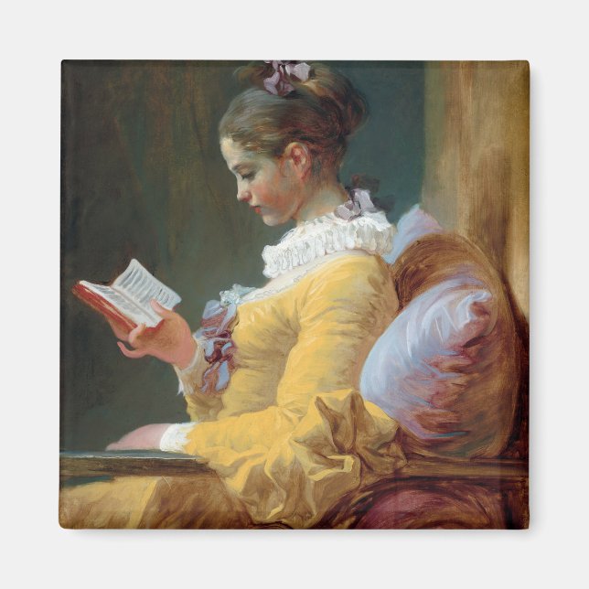 Aimant Le lecteur, Fragonard (Devant)