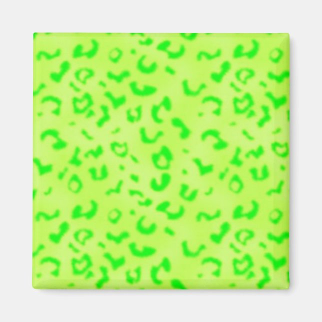 Aimant Le léopard vert (Devant)