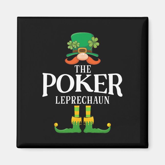 Aimant Le Leprechaun de Poker Saint-Patrick Matching  (Devant)