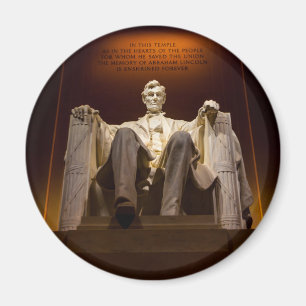 Aimant Le Lincoln Memorial la nuit - DC de Washington