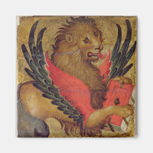 Aimant Le lion de St Mark (huile sur le panneau)