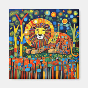 Aimant Le Lion Psychédélique