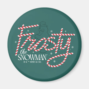 Aimant Le logo du Sucre de canne Snowman Frosty