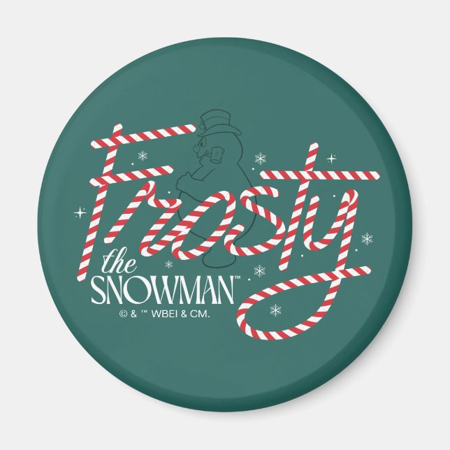 Aimant Le logo du Sucre de canne Snowman Frosty (Devant)