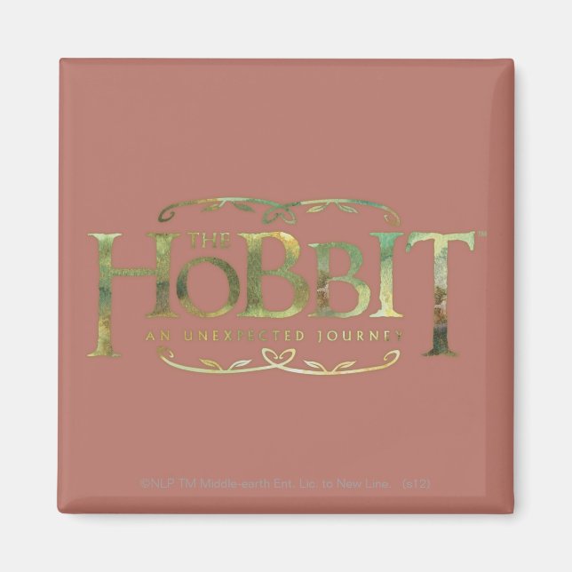 Aimant Le logo Hobbit vert (Devant)