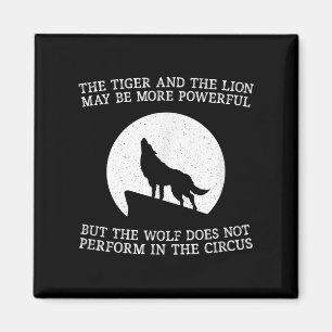 Aimant Le loup ne se produit pas dans le cirque Cool Wolf