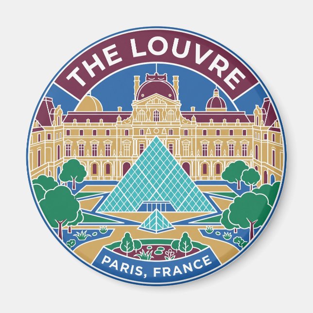 Aimant Le Louvre France (Devant)