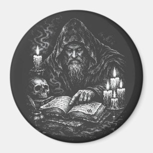 Aimant Le Magicien Étudiant le Grimoire — par BurnsInHell