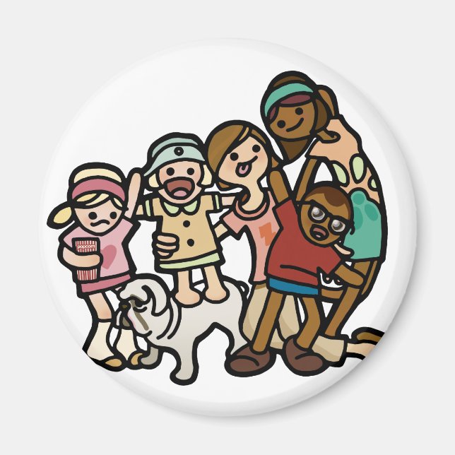 Aimant le magnétisme familial. (Devant)